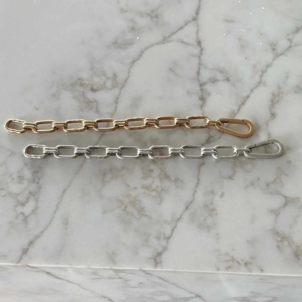 All Saints Gold and Silver Chain Link Bracelets